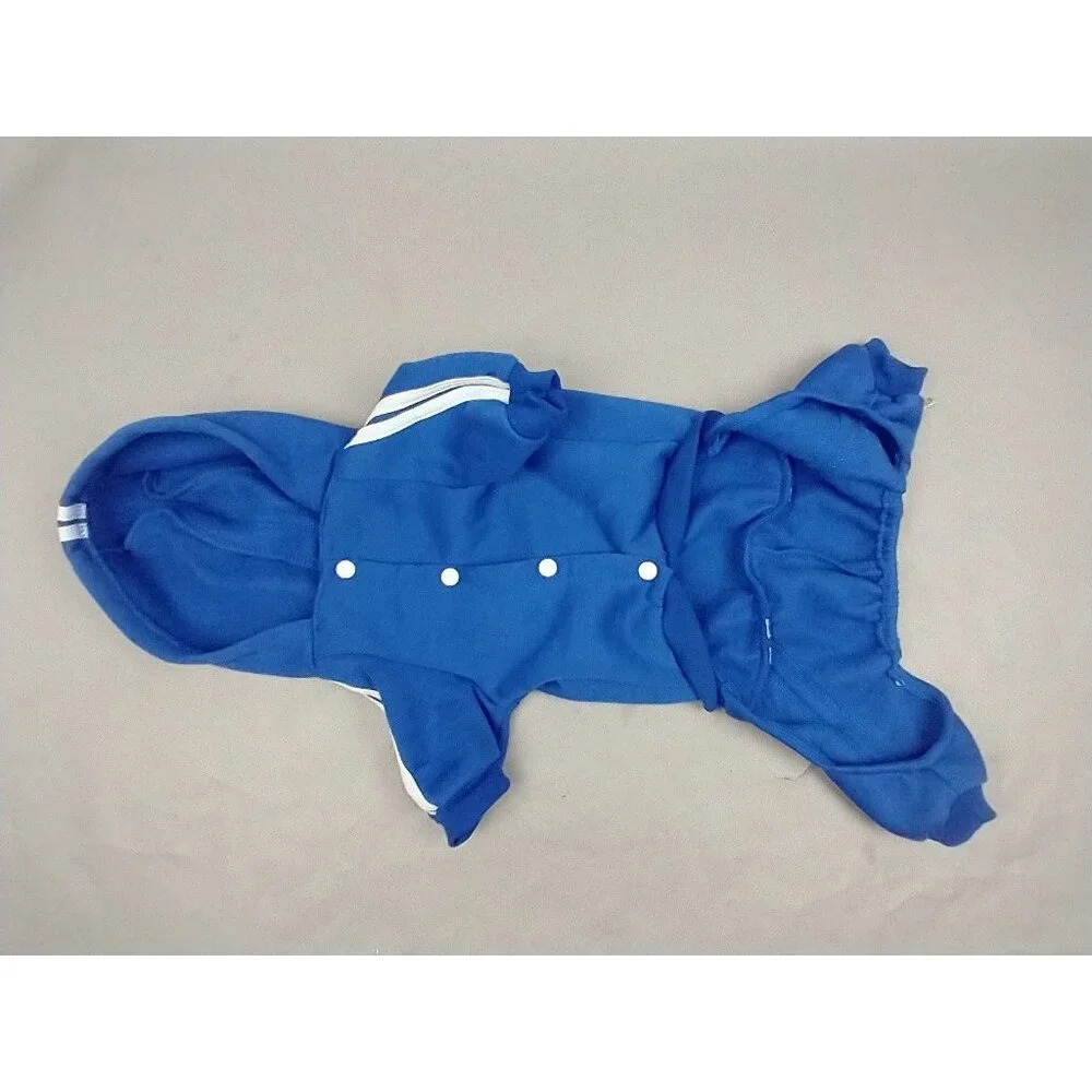 Paw Wag Co Adidog‎ Tracksuit Size XL Blue Snap Closure Hoodie Coat Jacket